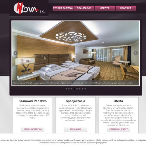 Kraków - tkaniny do hoteli