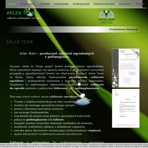 Szklarnie ogrodowe w Warszawie