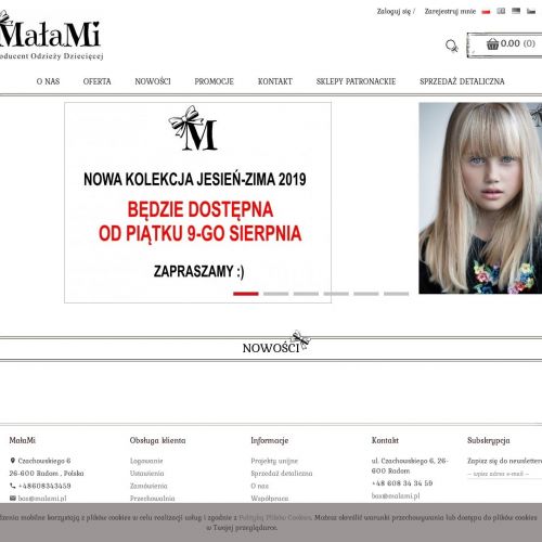 Spódnice dziewczęce producent