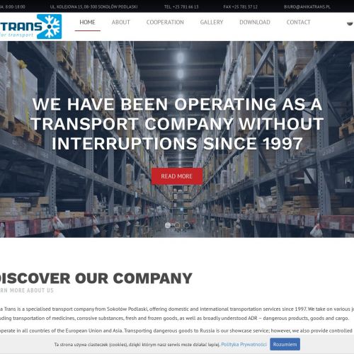 Sokołów Podlaski - transport towarów mrożonych