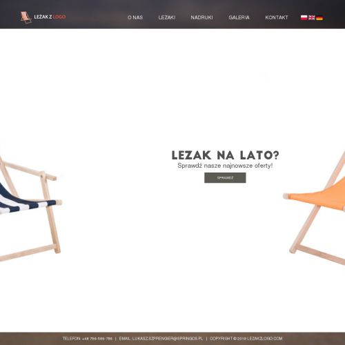 Leżaki reklamowe w Krakowie