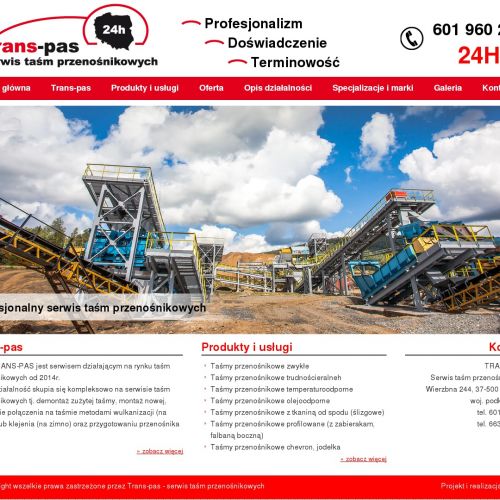 Taśmy gumowe do taśmociągów w Warszawie