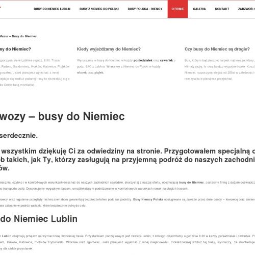 Częstochowa - przewozy osobowe do niemiec