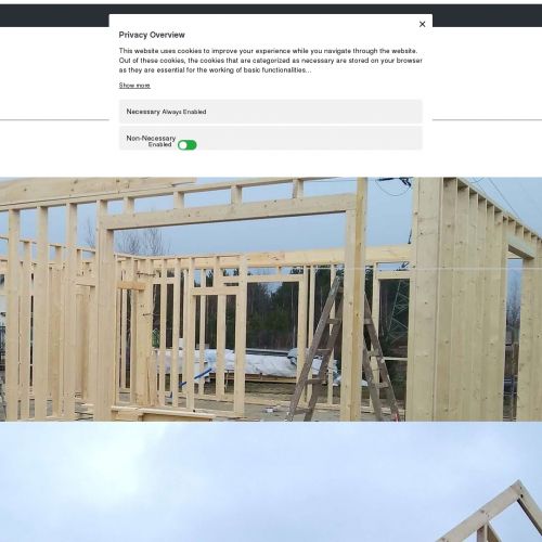 Elewacje domów z lat 80-tych w Otwocku