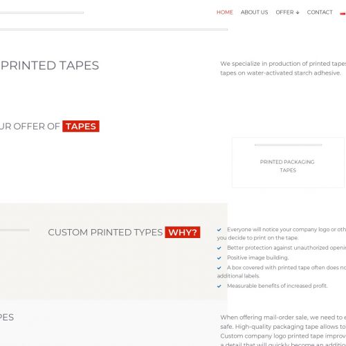 Taśma papierowa wodna w Gdańsku