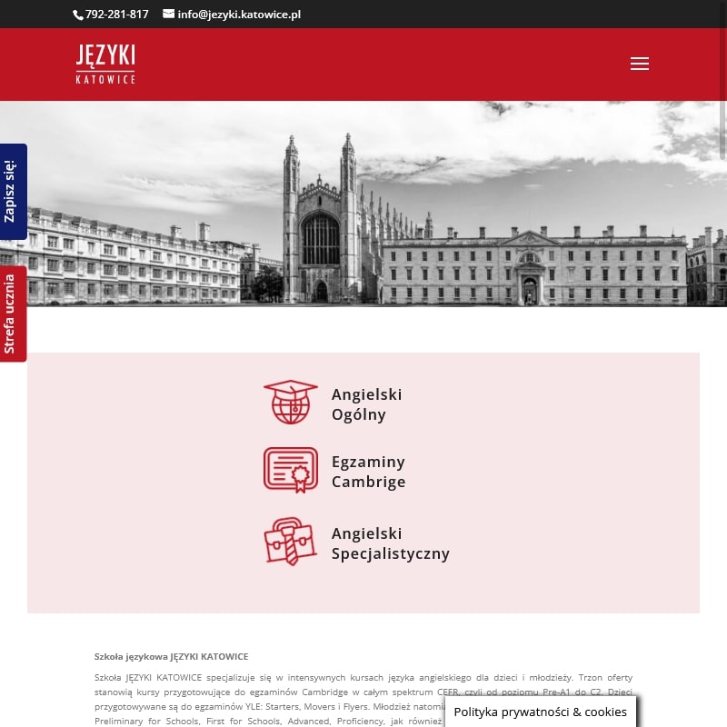 Nauczyciel języka angielskiego w Katowicach