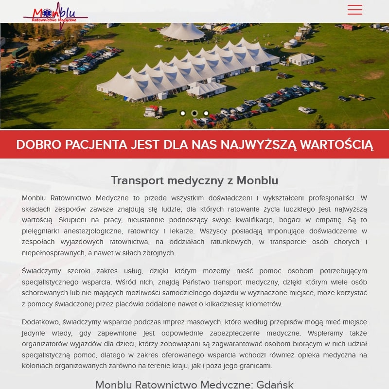 Elbląg - zabezpieczenie medyczne imprez masowych cennik