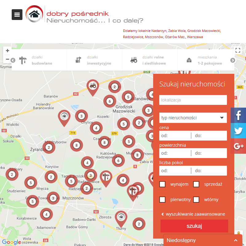 Działki rolne na sprzedaż radziejowice - żelechów