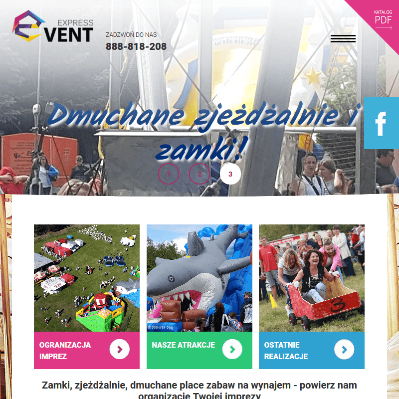 Zamek dmuchany wynajem gorzów w Bydgoszczy