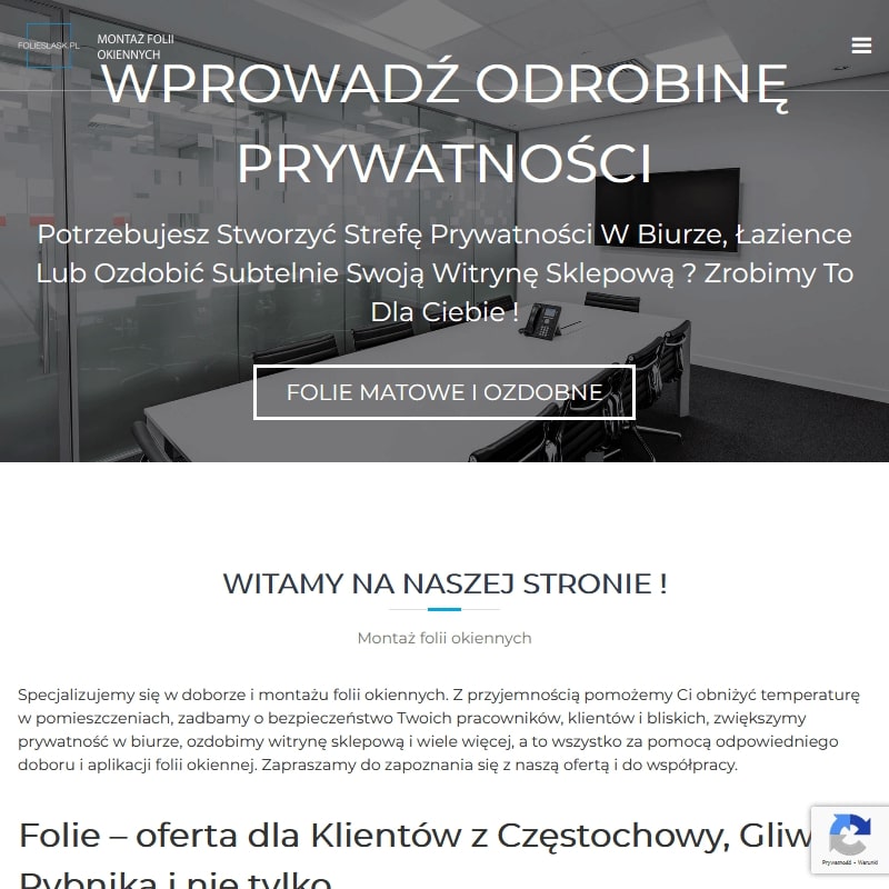 Sosnowiec - oklejanie witryn śląsk