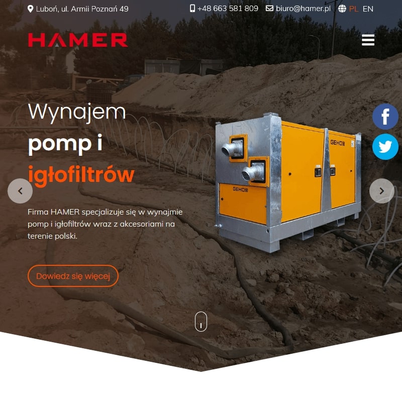 Warszawa - odwodnienie wykopów budowlanych