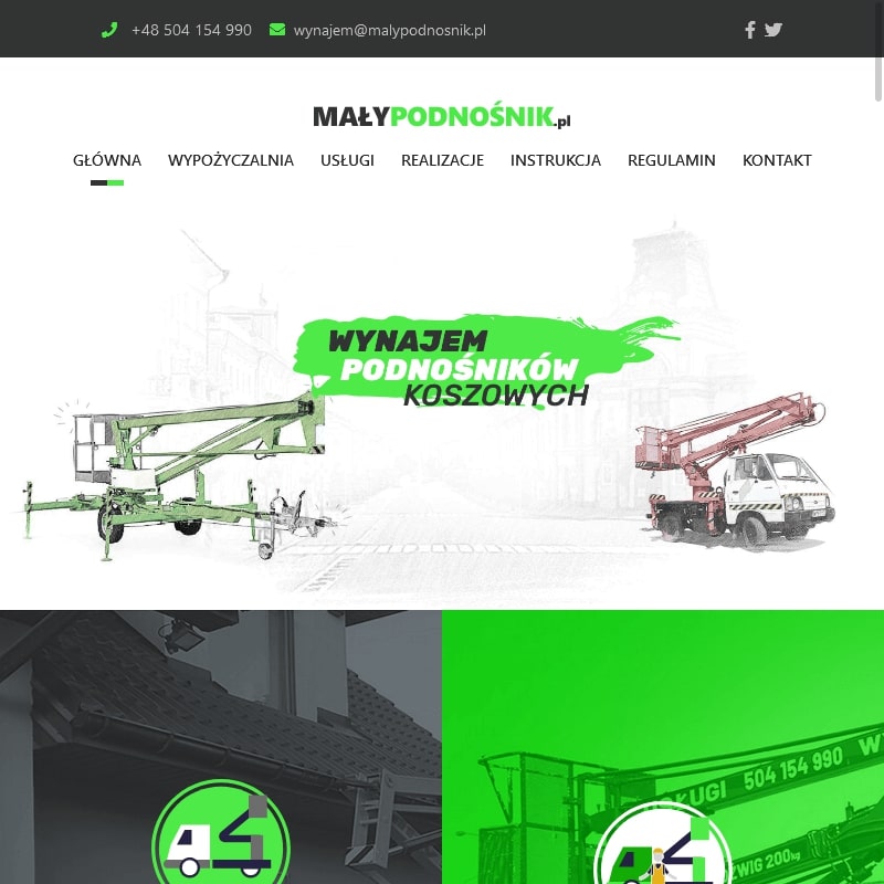 Wynajem podnośników cennik