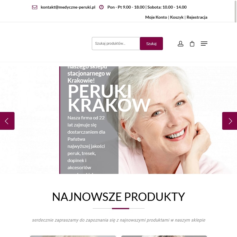 Peruki męskie krótkie - Kraków