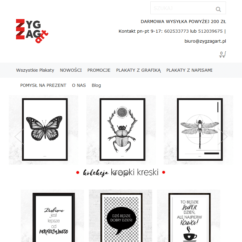 Nowoczesna grafika do kuchni